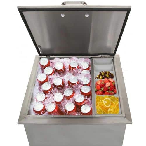 BBQGrills Brentwood Series 18-Inch Drop-In Ice Bin Cooler