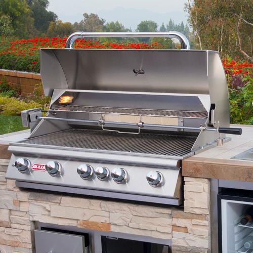 Built-In Gas/Charcoal Grill